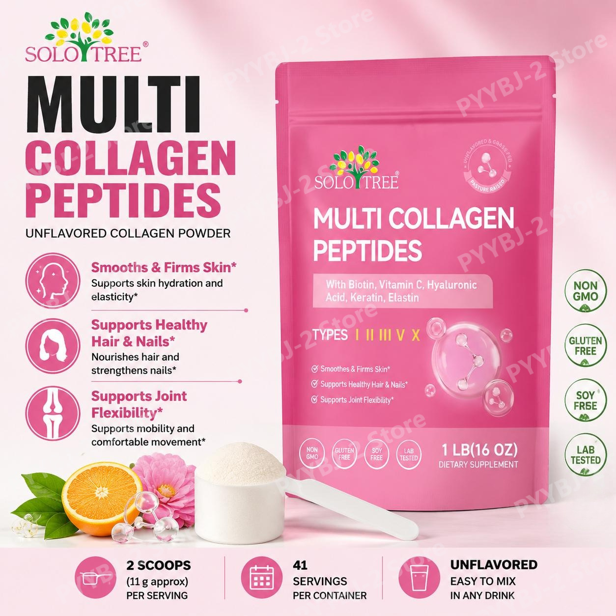 Collagen Peptide Powder - Multi Collagen Peptides Powder Types I
