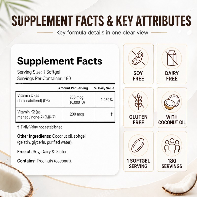 Vitamin D3 K2 Softgels with MK - Vitamin D3 K2 Drop ulasan dan harga