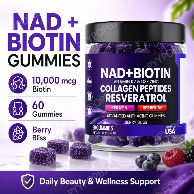 Biotin Collagen Gummies with N - Vitamin D3 K2 Drop ulasan dan harga
