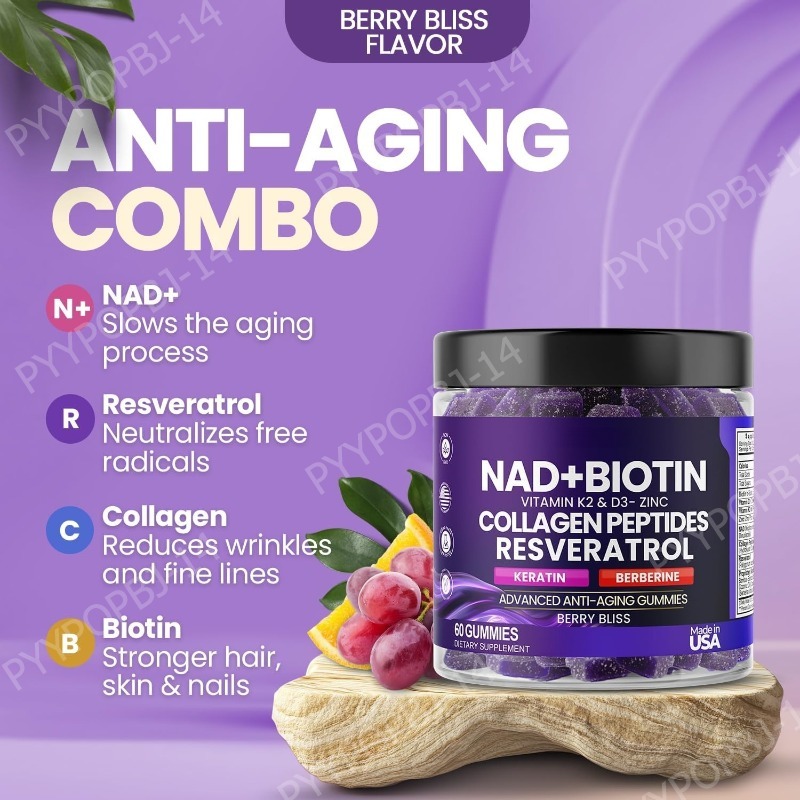 Biotin Collagen Gummies with N - Vitamin D3 K2 Drop ulasan dan harga