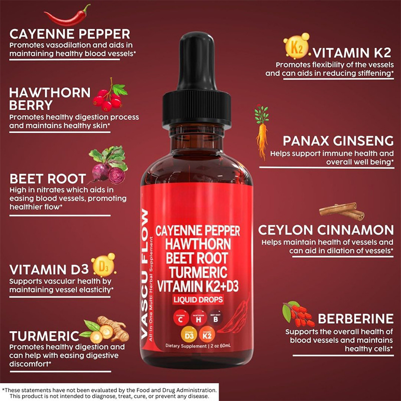 60ML Liquid Cayenne Pepper Dro - Vitamin D3 K2 Drop ulasan dan harga