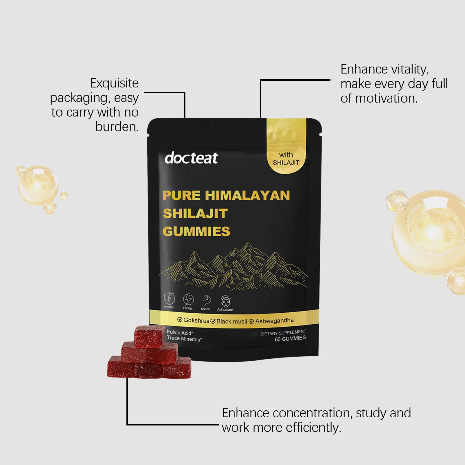 Shilajit Gummies High Potency  - Shilajit Resin Pure ulasan dan harga