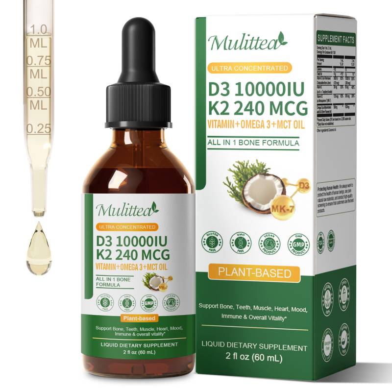Mulittea Vitamin K2+D3 60ml Dr - Vitamin D3 K2 Drop ulasan dan harga