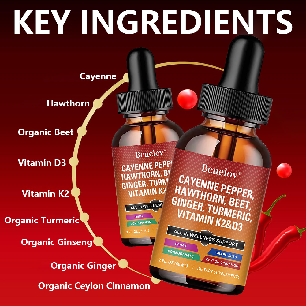 Cayenne Pepper Liquid Drops +  - Vitamin D3 K2 Drop ulasan dan harga