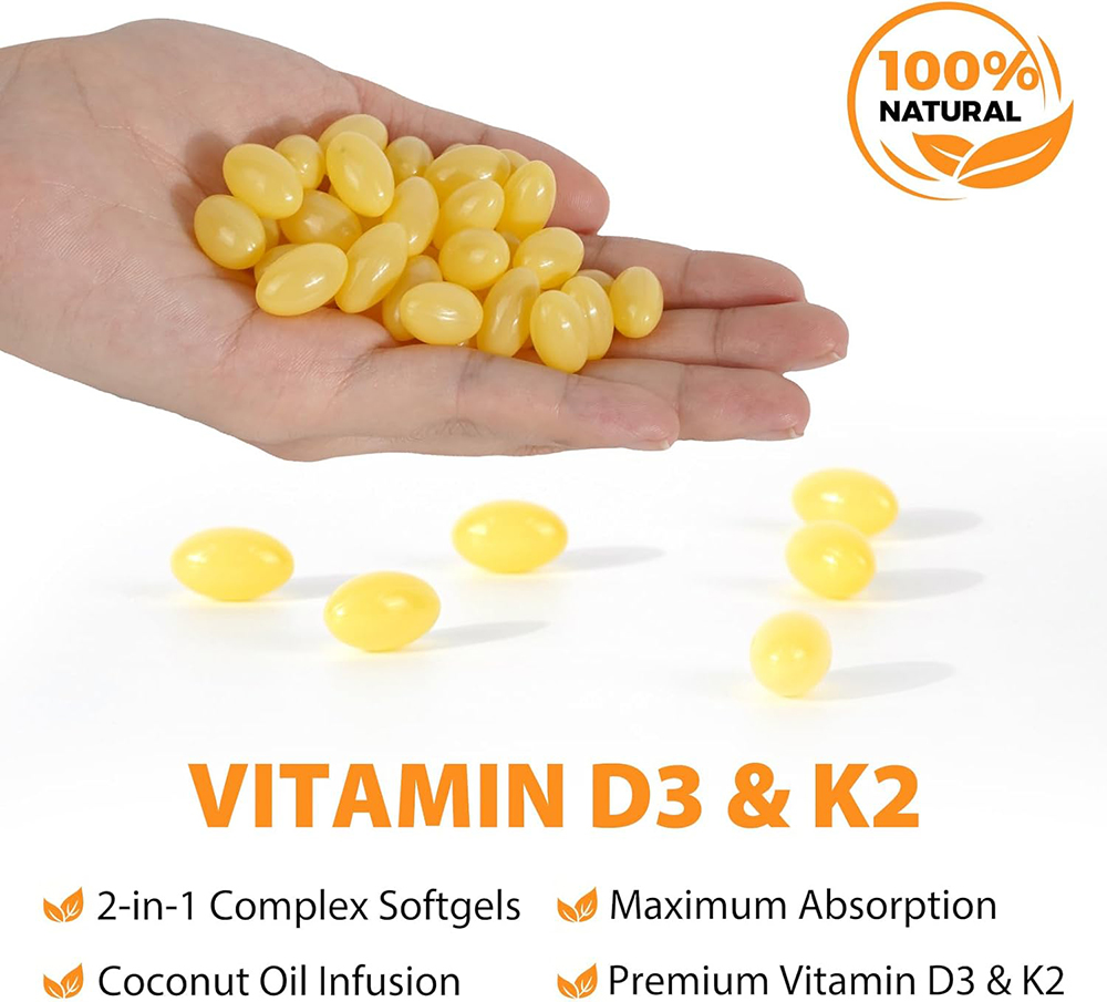 Vitamin D3 10,000 IU + K2 MK-7 - Vitamin D3 K2 Drop ulasan dan harga