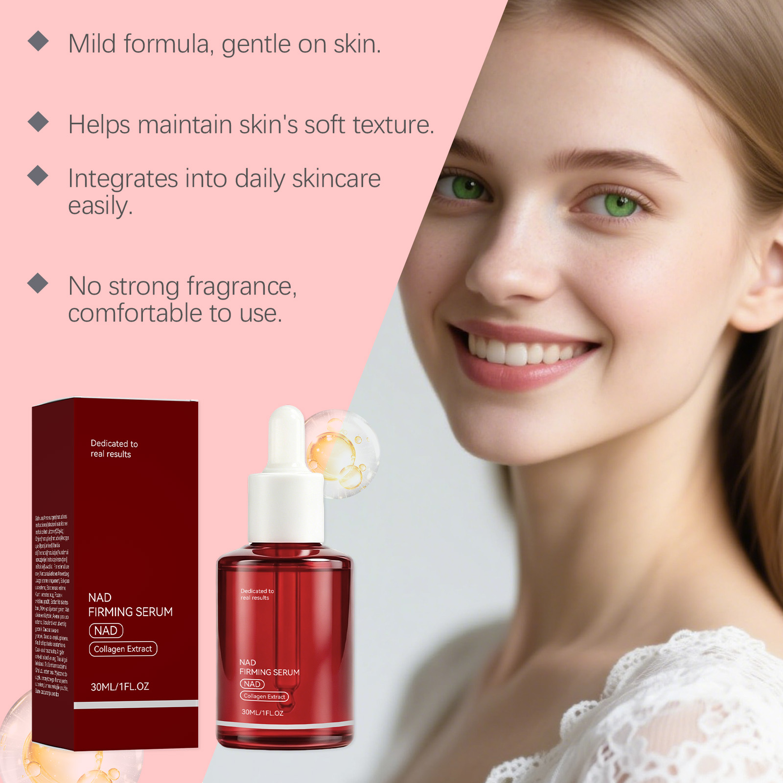 NAD+ Firming Facial Serum Coll - Collagen Peptide Powder ulasan dan harga