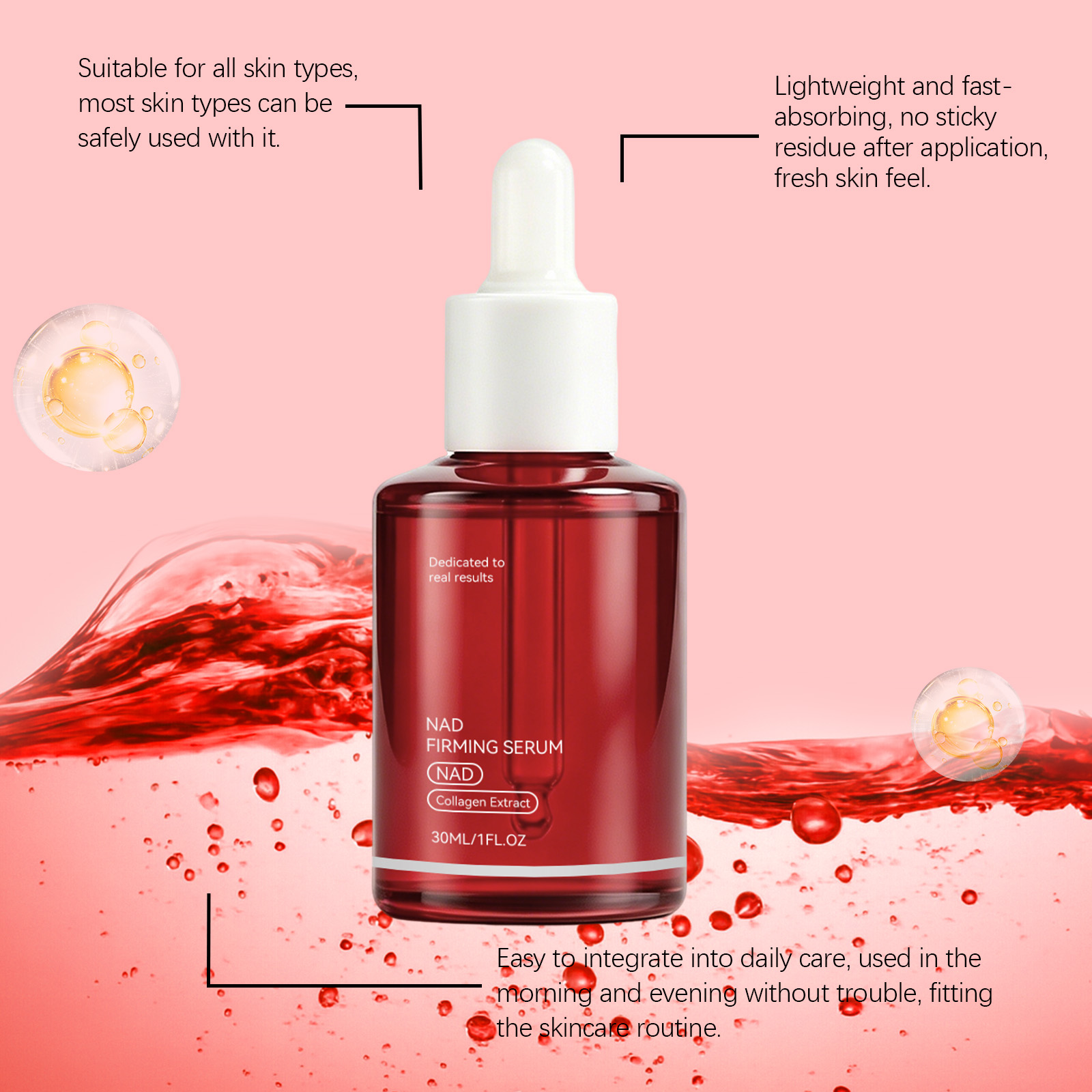 NAD+ Firming Facial Serum Coll - Collagen Peptide Powder ulasan dan harga
