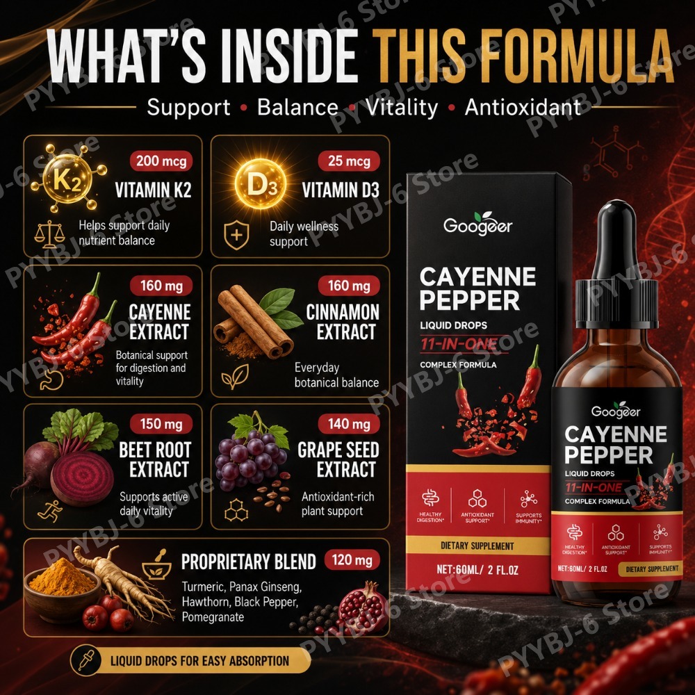 Googeer Cayenne Pepper Liquid  - Vitamin D3 K2 Drop ulasan dan harga